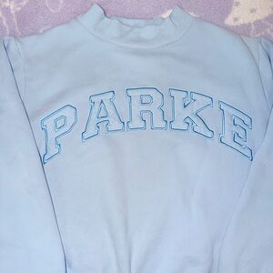 Parke Monochrome Varsity Mockneck Ice